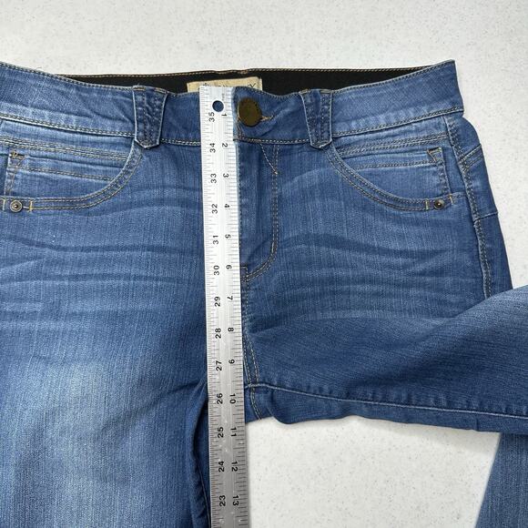 Democracy Jeans Womens 10 Skinny Ab Solution Blue Stretch Denim Tummy Control - Picture 8 of 12